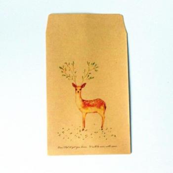10pcs Kawaii Forest Deer Envelopes for Wedding Invitations