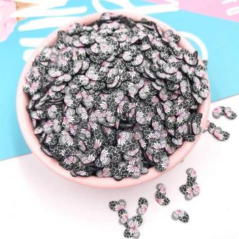 Butterfly Wings Polymer Clay Sprinkles 100g for Slime Accessories