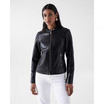 Giacca di Pelle Nera Salsa Jeans 21008961