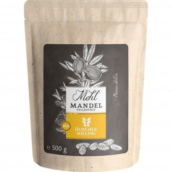 Bio Mandelmehl (500 g) – Ölmühle Solling, teilentölt