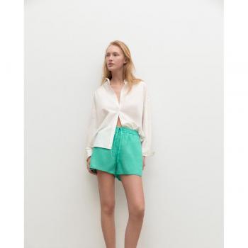 Pantalones cortos Ecoalf para mujer con cordones y tiro alto