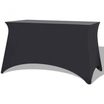 Housse Extensible pour Table 2 Pièces 183 x 76 x 74 cm en Anthracite