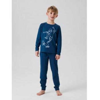 Pigiama Notturno NKMTitan Skater: Blu Scuro + Bianco