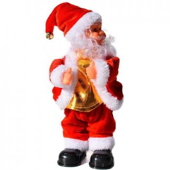 WINCOTE Elektronische Weihnachtsmann-Dekoration mit Musik