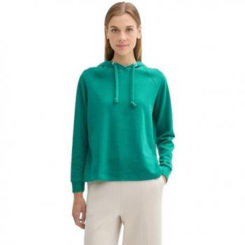 TOM TAILOR DENIM Damen Kapuzenpullover, Basic, Loose Fit