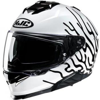 Celos HJC i71 Casco Deportivo – Negro y Blanco – XS 54/55