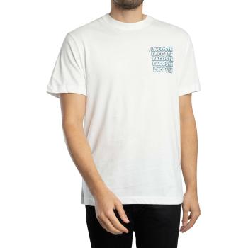 Vêtement casual Lacoste coton motif graphique blanc-bleu – Taille Extra‑Large XXL
