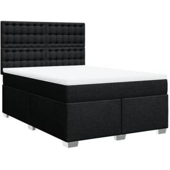 VidaXL Boxspringbett 160x200 cm mit schwarzer Matratze