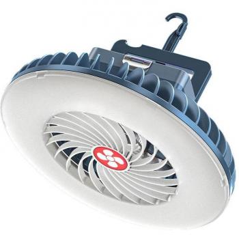 Lampadaire Multifonction 2 en 1 : LED, Ventilateur Rechargeable USB