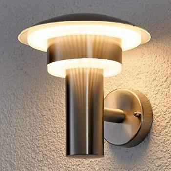 Aplique LED Lillie, diseño exterior en gris