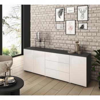 Sideboard INOSIGN Paris – schwarz‑weißes Design, 190 cm breit
