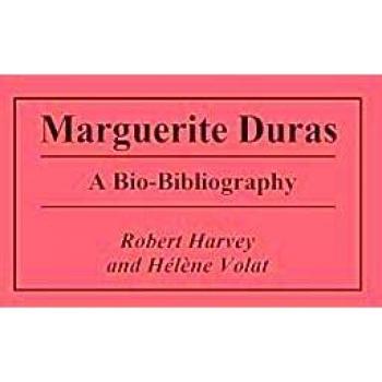 Marguerite Duras,  BIO-BIBLIOGRAPHIES IN WORLD LITERATURE