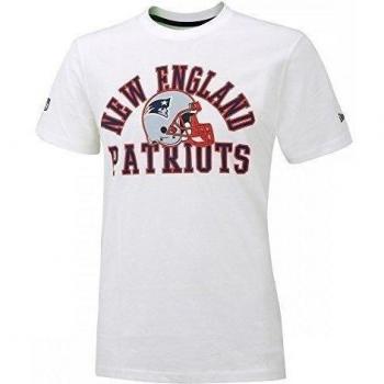 Camiseta Blanca de la Franja de los Patriots en Talla XXL