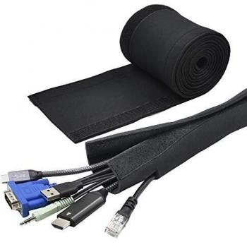 Desk and TV Cable Protector Sleeve, Neoprene, Yosh