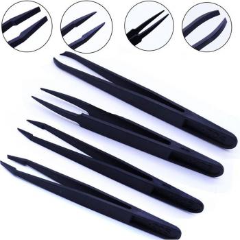 Carbon Fiber Straight Tweezers for DIY