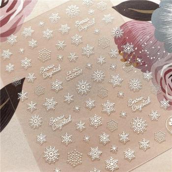 Adhesivo Navideño Copo de Nieve