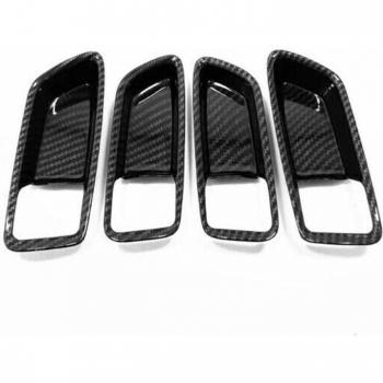 4pcs Car Door Handle Bowl Cover Trim for Toyota Corolla in Carbon Fiber