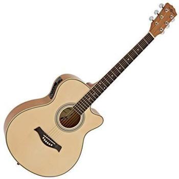 Single Cutaway Electro Acoustic Guitar by Gear4music