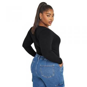 Yours Body in Schwarz – Damen & Plus Size Spitzenmodell