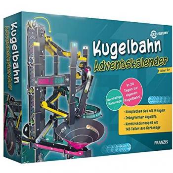 Franzis 67300 – Calendrier de l'Avent DIY : 24 journées, 9 boules en carton, adapté aux enfants ≥ 8 ans
