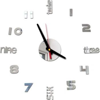 Décor Acrylique Horloge Miroir