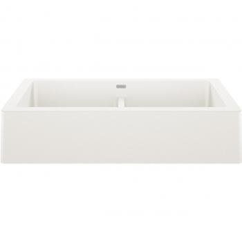 Blanco 526550 33 Vintera Double Bowl Farmhouse Sink – White Granite Composite