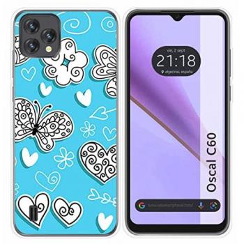 Funda de Silicona TPU Blackview Oscal C60 Mariposas
