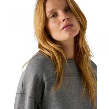 Jersey liso puño en las mangas gris