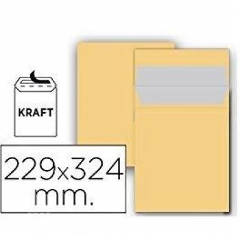 Pacote de 25 Envelopes Kraft N° 7 C4 com Fecho de Silicone