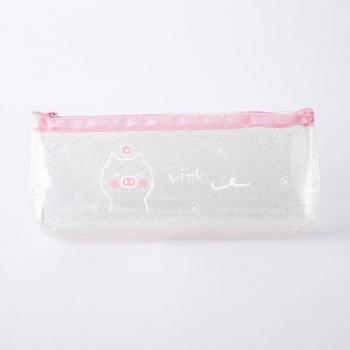 Pochette à crayons Transparente Ultra Capacité – Série Cherry Pig