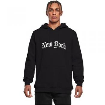 Felpa con cappuccio Mister Tee New York Wording nera L