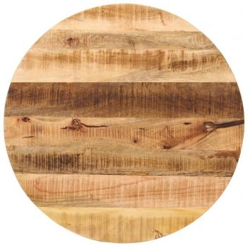 Mesa de café redonda de madera maciza de mango Ø 90x3,8 cm