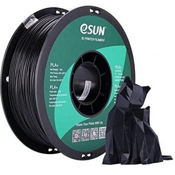 Carrete de Filamento eSUN PLA+ 1.75mm, 1KG Negro