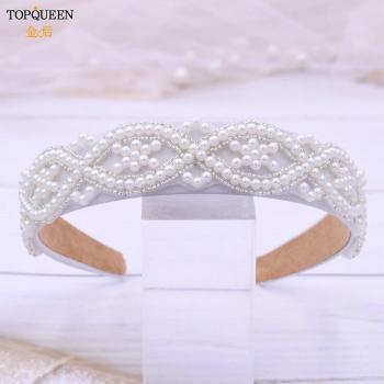 Glamouröse Braut-Tiara aus Perlen