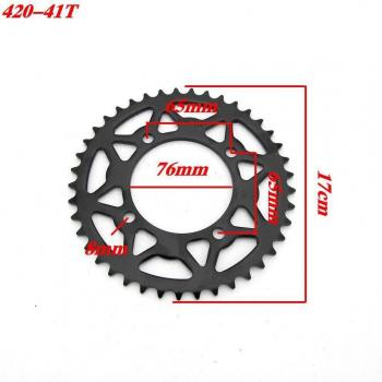 420 Kette Kettenrad 41 Zähne 76mm Zentrum für Schmutz Fahrrad
