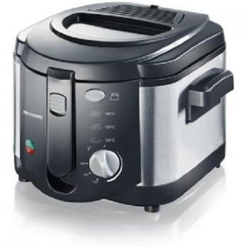 Severin TurboFry 1500 W – Friteuse noire, 2 L