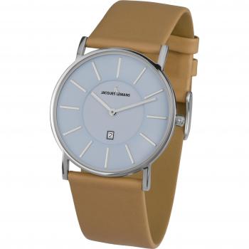 Jacques Lemans Lederarmbanduhr 1-1620H