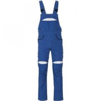 Planam Latzhose Durawork Größe 46 kornblau/schwarz
