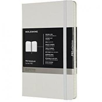 Taccuino Moleskine Pro Large grigio perla copertina rigida