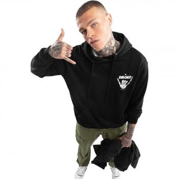 Sudadera Vibes Siroko para hombre con capucha negra
