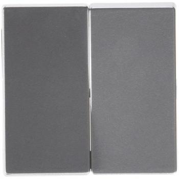 Tecla Doble Elegance Aluminio