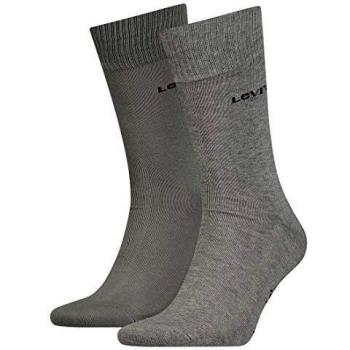 Levi's 168SF Regular Cut 2P Chaussette, 758middle Grey Mélange, 39/44 Mixte