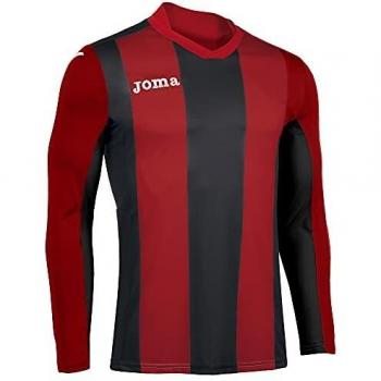 Joma Pisa Herren T-Shirt langarm rot/schwarz