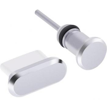 8 Color Metal Type C Charging Port and Earphone Jack Dust Plugs for Samsung S10 (2pcs)