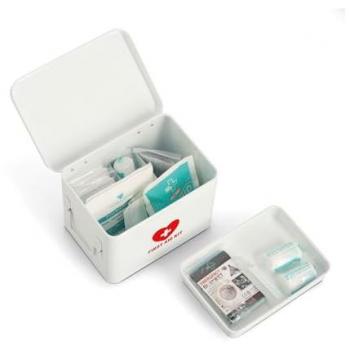 Zeller Present Dekorative Aufbewahrungsbox, weiß