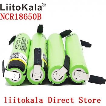 Batterie Rechargeable 18650 NCR18650B 3.7V 3400mAh Lithium avec Feuille de Nickel