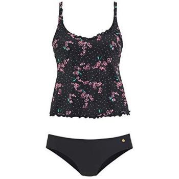 Lascana Tankini Nero-Rosa Glamour