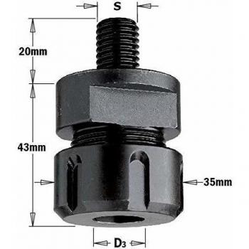 CMT 796.142.00 Mandril portafresas M14X2 x pinzas ER20-STD
