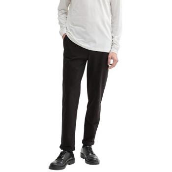 TOM TAILOR Denim‑Chinohose „Regular Tapered“ – Schwarz, Größe M