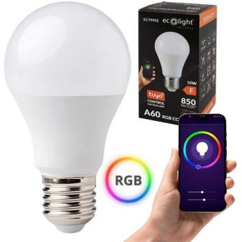 Ampoule Connectée E27 10W RGB CCT 850lm